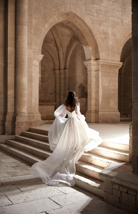 alonlivnewhite: Another breathtaking shot of our ‘Andrea’ wedding gown taken for The Lane.Isn’t the 