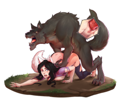 d-rex-art:Commission for Siluro of his wolf