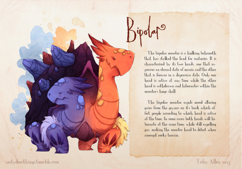 Real Monster- Bipolar DisorderThe second monster from Volume 2, along with OCD. The rest of the set 