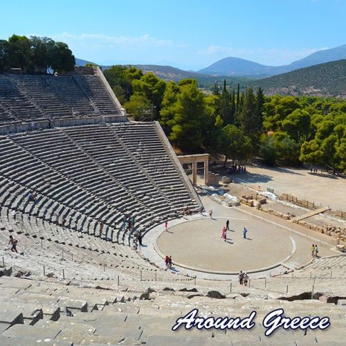 The ancient theatre of Epidaurus represents the finest and best-preserved example of a classical Gre