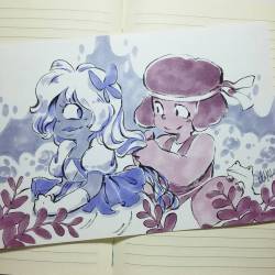 nagai13:  Rupphire, pedido da Jo Fagundes ♡♡♡  #stevenuniverse #rupphire #sapphire #ruby #copic #sorteio 