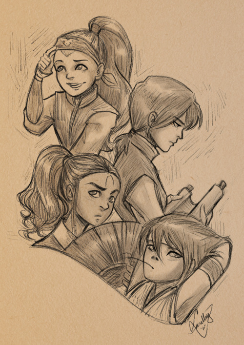 Brush practice featuring atla genderbend’s ^^