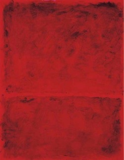 dailyrothko:  Mark Rothko, Untitled, 1968, Acrylic on paper laid down on panel Happy new year, Rothko lovers