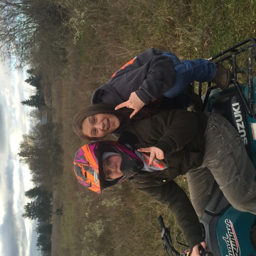 Went out riding with some of my favorite ladies! @dozer09 and I were tearing it up on the quads . Love going riding (½)