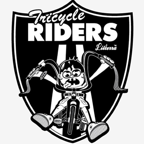 lilterra: #LosAngeles #Raiders inspired #Tricycle #Riders the newest tshirt/1z to be pedaled by lilt