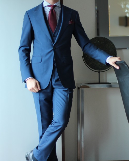 MTM suit by Ohnona Kamakura shirt Charvet tie Charvet PS John Lobb shoes