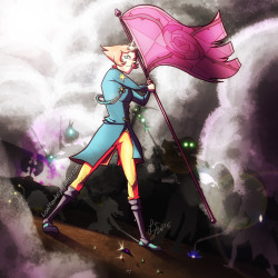 eye-of-the-hawk:  “The odds were against us and our hearts were uncertain… But we chose to fight along side Rose, and here we made our stand against our home world!“ Fun fact: this pic was actually heavily inspired by when i heard Pearl say “We