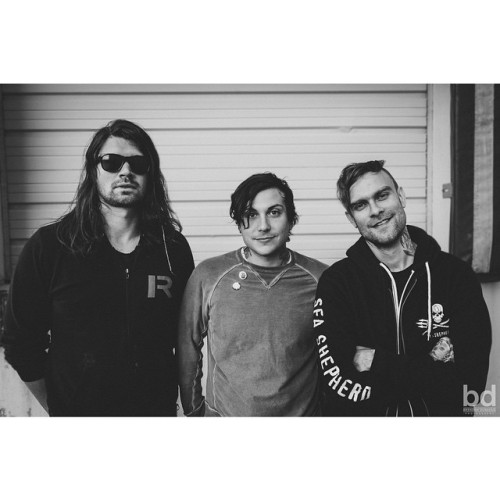 ashtr4y-he4rt:Adam Lazzara, Bert McCracken &amp; Frank Iero.Credits: Brendan Donahue.