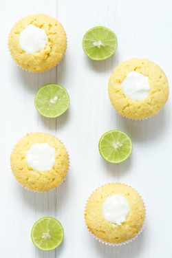 ugly–cupcakes:   Key Lime Coconut Cupcakes