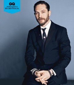 Tom in GQ Russia 10 facts about Tom Hardy