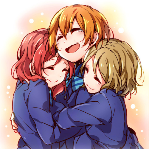 ✧･ﾟ: *✧ Group Hug ✧ *:･ﾟ✧♡ Characters ♡ : Maki Nishikino ♥ Rin Hoshizora ♥ Hanayo Koizumi♢ Anime ♢ :