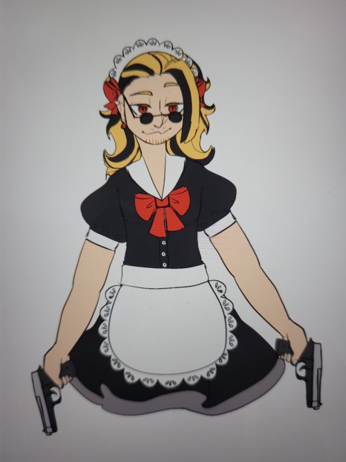 Mafia Miczawa would rock it in a maid uniform so I did a service for the people and drew it, your we
