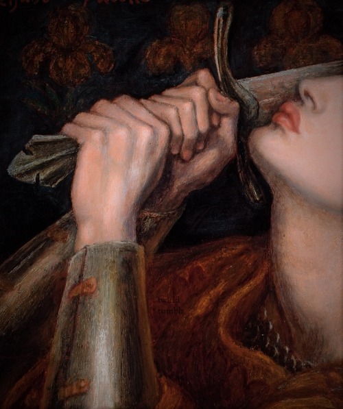 twirld:Joan of Arc (detail, 1882) Dante Gabriel Rossetti