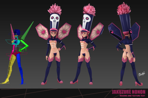 osukaanimation: Finished the model of Nonon. This is not the final render for the KLK Zine, is only