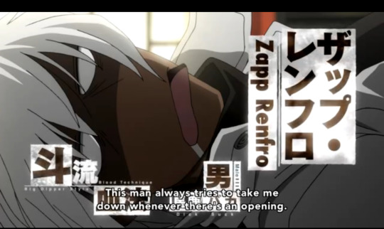 yoichi–saotome:  I was watching kekkai sensen with my dad and I noticed something I didn’t the first time I watched it im crying