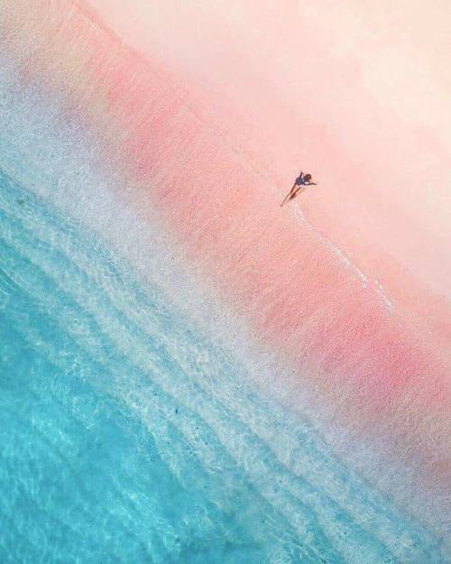 The pink beach of Elafonisi in Crete, Greece!