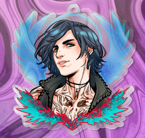 Damn you, Capcom… I’m back in. Lovin’ DMC5 *_*Charms and buttons up for preorder at my shop.