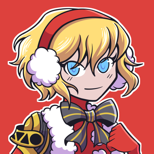 I couldn’t resist making Christmas icons for Aigis and Akihiko as well after seeing their P3D outfit