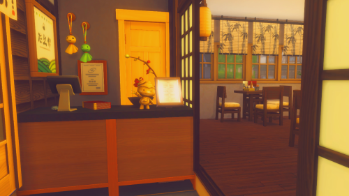 magalhaessims:JAPANESE RESTAURANT (LITE CC)On your Sims’s trip to Mt. Komorebi, don’t forget to stop