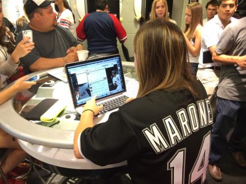 McKayla at White Sox game tonight in Chicago.Credit: Chicago White Sox