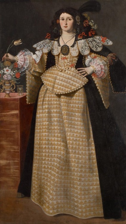 Portrait of a Lady by Luca Ferrari and Tiberio Tinelli, 1630s