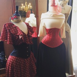 Darkgardencorsetry:  You Got A Sneak Peak At Our New Order Of Polka Dot Wrap Dresses