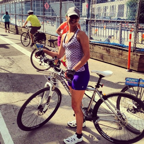 instabicycle:  Via @siba21: #biking #bike #brooklynbridge#bk#Trek#GaryFisher#mountainbike#bicycle#ny