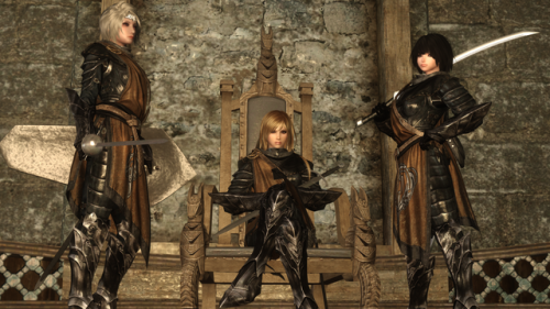 TwitterにうｐしたSkyrim単発ネタ画像まとめ Sword Dancer Guards Overhaul - New Armors and Weapons Ebony Valkyrie arm