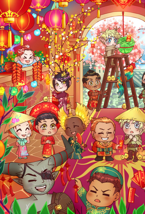 smuttine: cherrypikkins:  Thedosian Lunar New Year Event - Happy Year of the Rooster 2017!! [PLEASE 