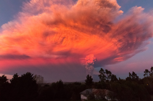 softwaring:  Roger Smith - Calbuco Volcano erupting viewed from Puerto Varas, Chile