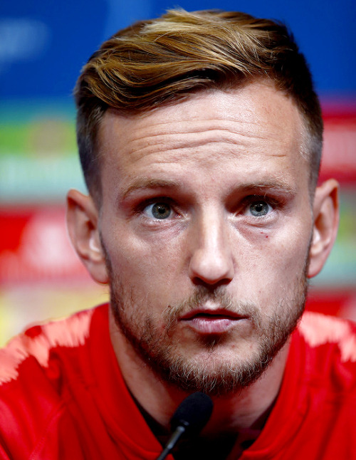dailyfcb:Ivan Rakitic of Barcelona looks on during a press conference prior to the UEFA Champions Le
