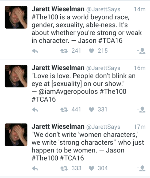 dison-laikain:I just got unexpectedly emotional reading some of the tweets from the TCA panel. Bless