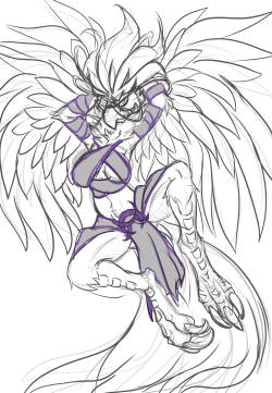 khaosclaws:  I have an inquiry for an Arakkoa Commission O_O! Look at her monster claws!  I never drawn a bird before so I waned to practice drawing one! I ended up turning Khaos into a arakkoa lmfao so original - BLIZZ GIVE ME ARAKKOA FORM FOR BOOMKIN!