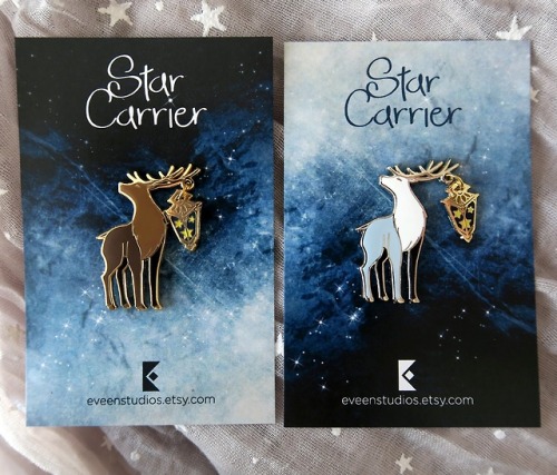 jumpingjacktrash: sosuperawesome: Star Carrier Enamel Pins Eveen Studios on Etsy See our #Etsy or #E