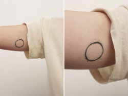  home-made tattoos: solar eclipse for noah