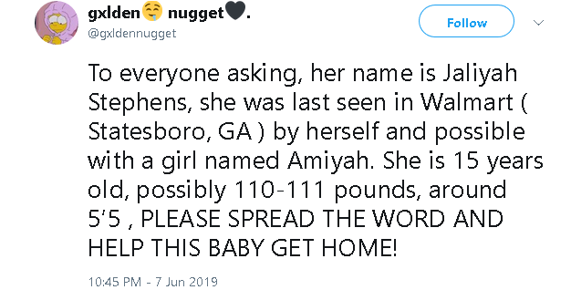 bigforeheadgaaal:  ANOTHER BLACK GIRL IS MISSING! It’s a national problem and media
