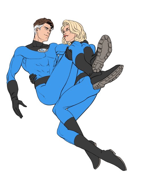 fyeahfantasticfour: Reed and Sue Richards as posted on Twitter by the talented Rachael Stott (x)