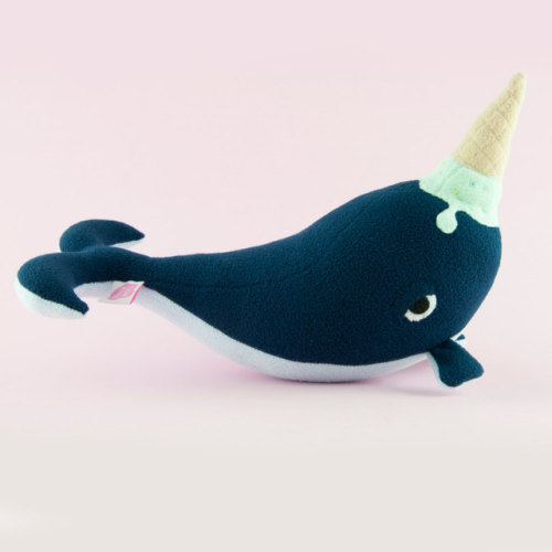 sosuperawesome: Hokey the Ice Cream Rhino Hippo and Neo the Ice Cream Whale Narwhal by Frozen Noses 