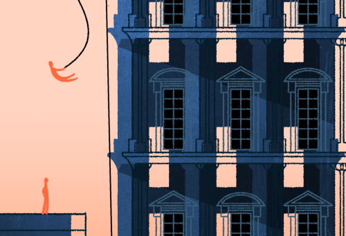 Illustration for Alissa Quart’s essay about social mobility in the Neapolitan book series.