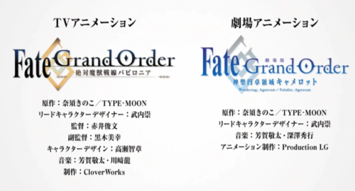 medusalily:camelot ova and babylon TV anime.Production IG is CamelotCloverworks is Babylon