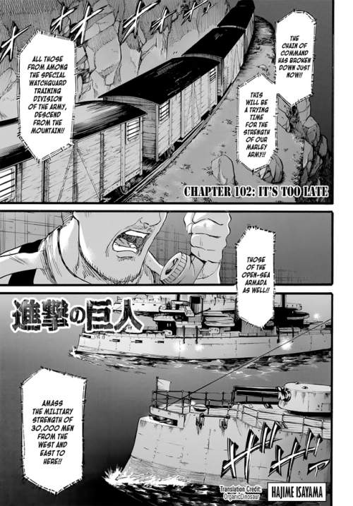 Porn photo snknews: Shingeki no Kyojin Chapter 102: