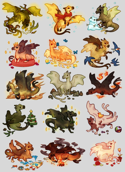 peregyr: teeny tiny dragons. gifts for Pern RP buddies