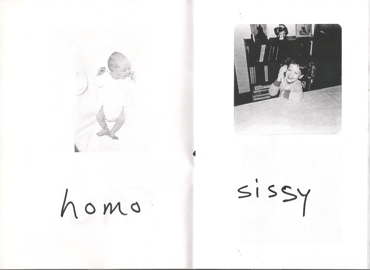 dgchristie:  Images from “FAG,” my first zine, 2013. I had an idea that, if you’re