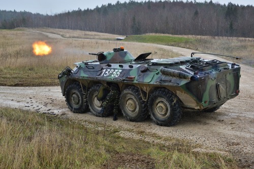 militaryarmament:Romanian soldiers conducting a Combined Arms Live Fire Exercise as part of Exercise