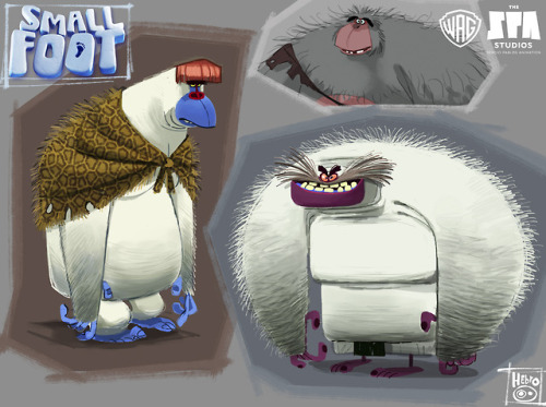 hebrocharacterdesign:More SMALLFOOT stuff 2012-2013