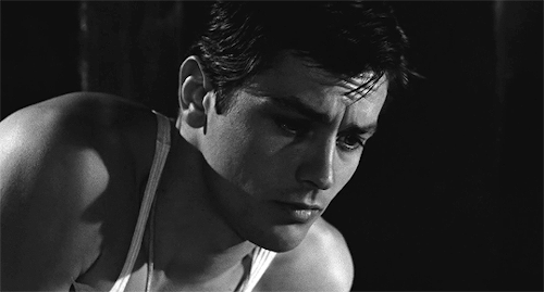 jakeledgers:   Alain Delon in Rocco and His Brothers (Rocco e i suoi Fratelli, 1960)  Dir. Luchino Visconti. 