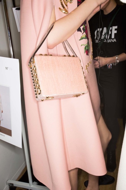 Backstage at Dolce & Gabbana Fall-Winter 2015