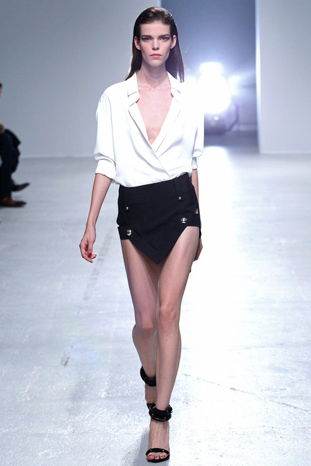 Label: Anthony Vaccarello Fashion Show: Spring/Summer 2014 in Paris Models: 