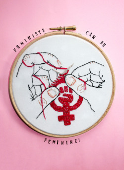 Servare:  Feminists Can Be Feminine On Society6, By A-Spink.art.