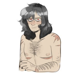 porkography:im feeling depressed and dysphoric so i drew a trans aizawa to feel a little better